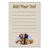 アフリカゾウ超現実ポートレート テーブルナンバー (裏面)