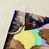 アフリカゾウ超現実ポートレート ビーチタオル (インサイチュ)