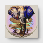 アフリカゾウ超現実ポートレート フォトプラーク (正面)