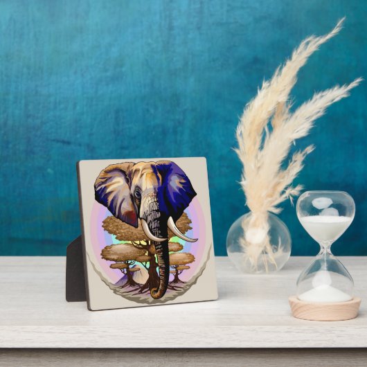 アフリカゾウ超現実ポートレート フォトプラーク (インサイチュ)