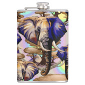 アフリカゾウ超現実ポートレート フラスク (正面)
