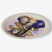 アフリカゾウ超現実ポートレート ペーパープレート (アングル)