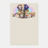 アフリカゾウ超現実ポートレート ポストイット (正面)