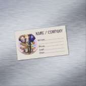 アフリカゾウ超現実ポートレート マグネット名刺 (インサイチュ)