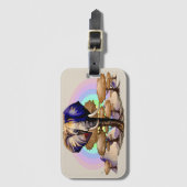 アフリカゾウ超現実ポートレート ラゲッジタグ (正面縦)