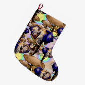 アフリカゾウ超現実ポートレート ラージクリスマスストッキング (正面 (吊り時))