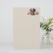 アフリカゾウ超現実ポートレート 便箋 (スタンド正面)