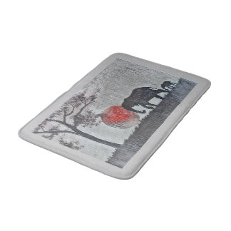 アフリカゾウ風呂マット バスマット