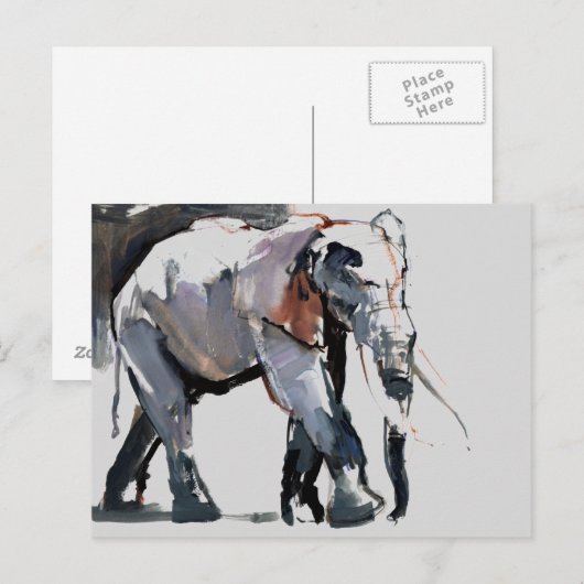 アフリカゾウ2012 ポストカード (正面/裏面)