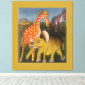 アフリカゾウ キャンバスプリント (インサイチュ (ウッドフロア))