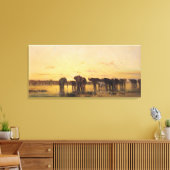 アフリカゾウ キャンバスプリント (インサイチュ (リビング))