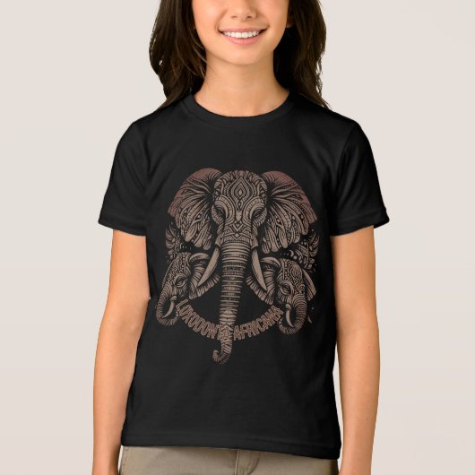 アフリカゾウ トライブレンドＴシャツ (正面)