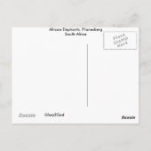 アフリカゾウ ポストカード (裏面)