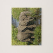 アフリカゾウ・マサイマラ ジグソーパズル (縦)