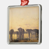 アフリカゾウ メタルオーナメント (左)