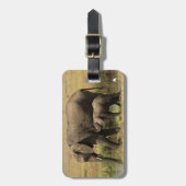 アフリカゾウ ラゲッジタグ (正面縦)