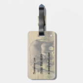 アフリカゾウ ラゲッジタグ (裏面縦)