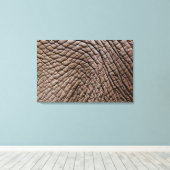 アフリカゾウ（ロキソドンタアフリカナ）の皮膚 キャンバスプリント (インサイチュ (ウッドフロア))