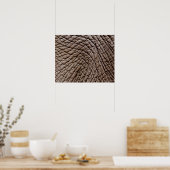 アフリカゾウ(ロキソドンタアフリカナ)の皮膚 ポスター (キッチン)