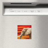 アフリカゾウ – 冷蔵庫用マグネット マグネット (インサイチュ (食洗機))