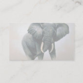 アフリカゾウ 名刺 (裏面)