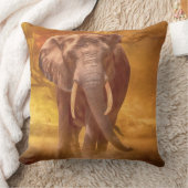 アフリカゾウ「貴族」 クッション (ブランケット)