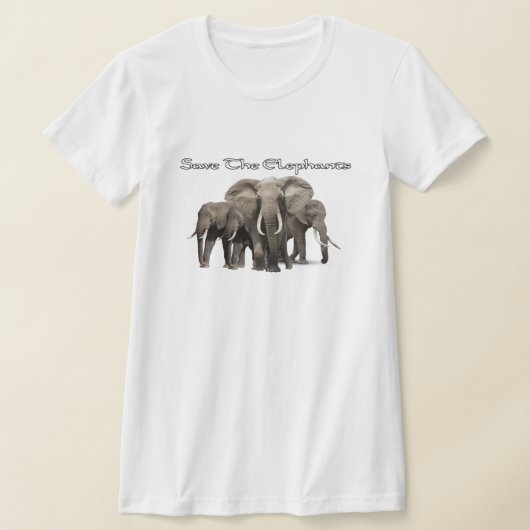 アフリカゾウTシャツ Tシャツ (レイダウン)