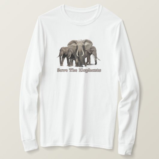 アフリカゾウTシャツ Tシャツ (デザイン正面)