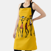 アフリカダンサー、エスニックシルエットヴィンテージ。 エプロン (インサイチュ)