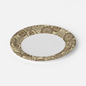 アフリカチーターの皮膚模様3 ペーパープレート (アングル)