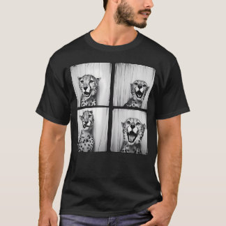 アフリカチーター動物園フォトブース おもしろ 楽しい Tシャツ