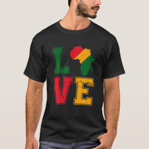 アフリカッコいいカの女男性へ性伝統的愛の地図 Tシャツ