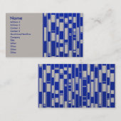 アフリカテキスインスパイアト抽象芸術- V2 名刺 (正面/裏面)