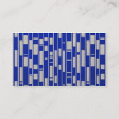 アフリカテキスインスパイアト抽象芸術- V2 名刺 (裏面)