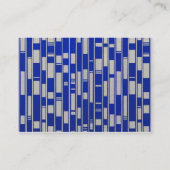 アフリカテキスインスパイアト抽象芸術- V2 名刺 (裏面)