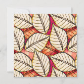 アフリカテーマ熱帯プールまたはビーチパーティー 招待状 (裏面)