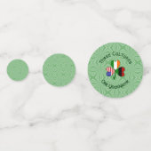 アフリカディアスポラアイリッシュアメリカンシャムロックパーソナル コンフェッティ (裏面)