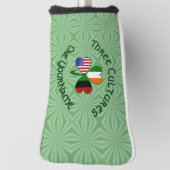 アフリカディアスポラアイリッシュアメリカンシャムロックパーソナル ゴルフヘッドカバー (回転90)