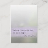 アフリカデイジーの花の名刺 名刺 (裏面)