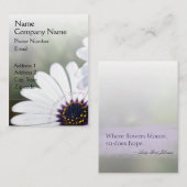 アフリカデイジーの花の名刺 名刺 (正面/裏面)