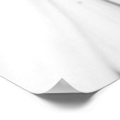 アフリカデイジーモノクロフローラ ポスター (角)