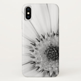 アフリカデイジーモノクロフローラ iPhone X ケース