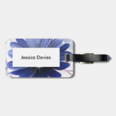 アフリカデイジー白熱［赤熱］光を放つブルーカスタムラゲッジタグ ラゲッジタグ (裏面横)