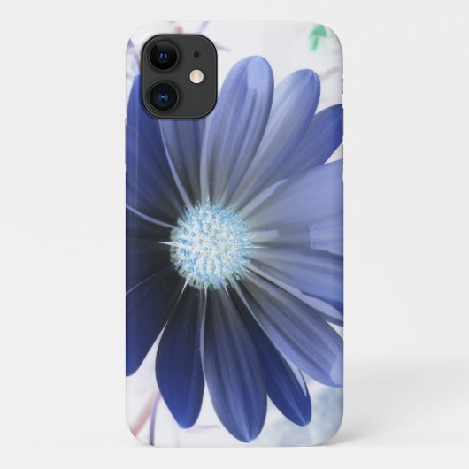 アフリカデイジー白熱［赤熱］光を放つブルーiphone 3 ケース Case-Mate iPhoneケース (裏面)