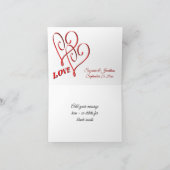 アフリカデイジー結婚の花の写真 サンキューカード (内部)