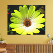 アフリカデイジー蛍光イエローキャンバス印刷 キャンバスプリント (インサイチュ (リビング))