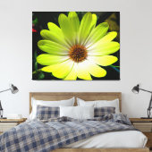 アフリカデイジー蛍光イエローキャンバス印刷 キャンバスプリント (インサイチュ (寝室))