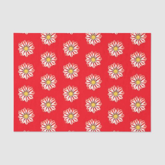 アフリカデイジー/ガサ赤と白ニア 薄葉紙 (正面)