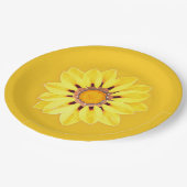 アフリカデイジー/ガザニア – マスタード金ゴールド ペーパープレート (アングル)