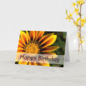 アフリカデイジー • バースデー・カード カード (黄色い花)